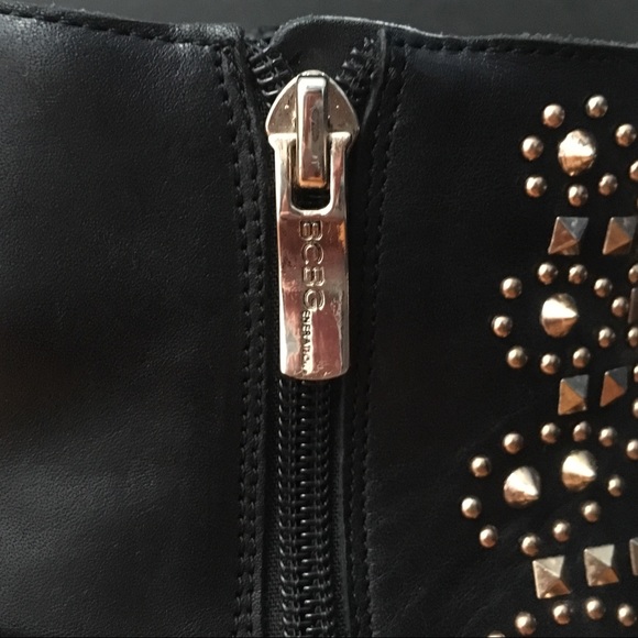 BCBGeneration Logan Studded Ankle Leather Booties - Picture 6 of 9